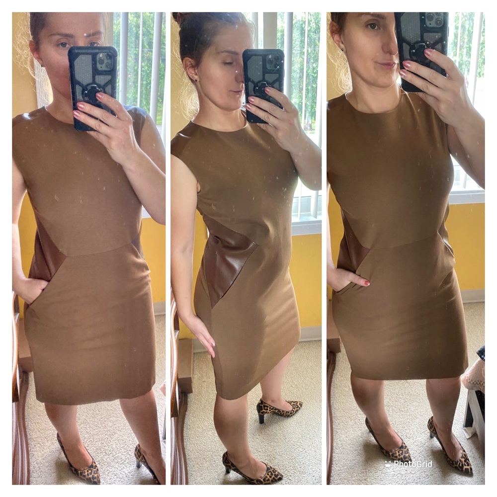 Lafayette 148 shift style dress with pockets